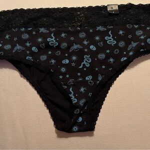 Torrid Black and Blue Patterned Panties